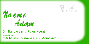 noemi adam business card