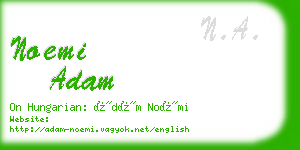 noemi adam business card